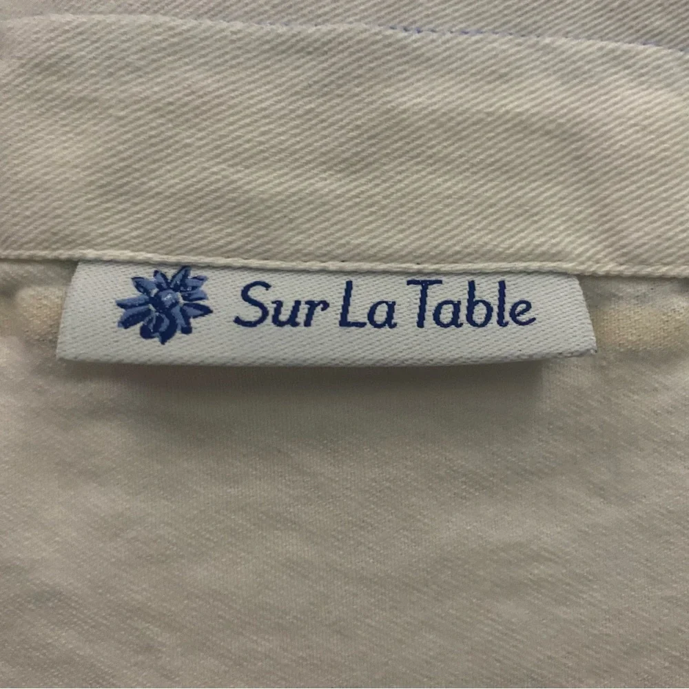 (7) Sur La Table Cotton Fabric Cloth Napkins FLOREALE White Red Yellow Blue